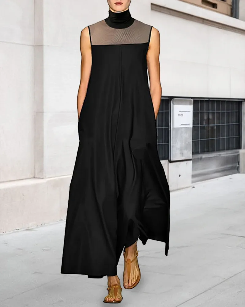 Sleeveless elegant style dress