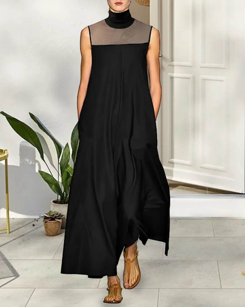 Sleeveless elegant style dress