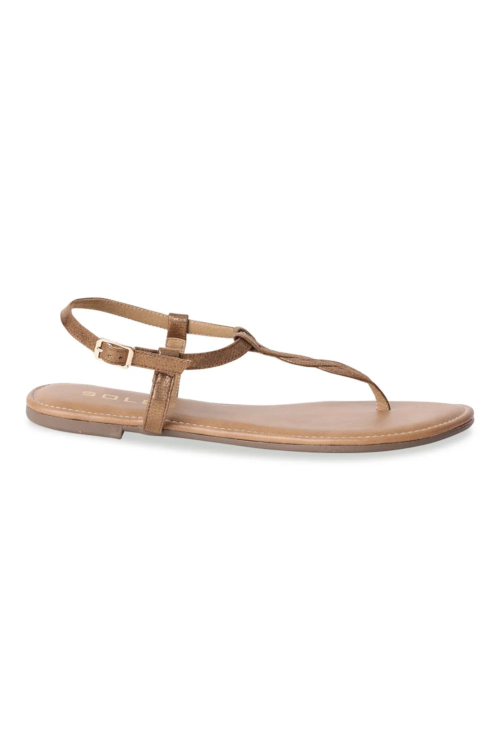 SOLES Toe Hold Strap Flats