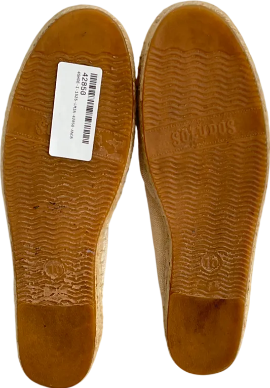 soludos Beige Woven Platform Slip-on With Cherry Print  UK 8 EU 41 👠