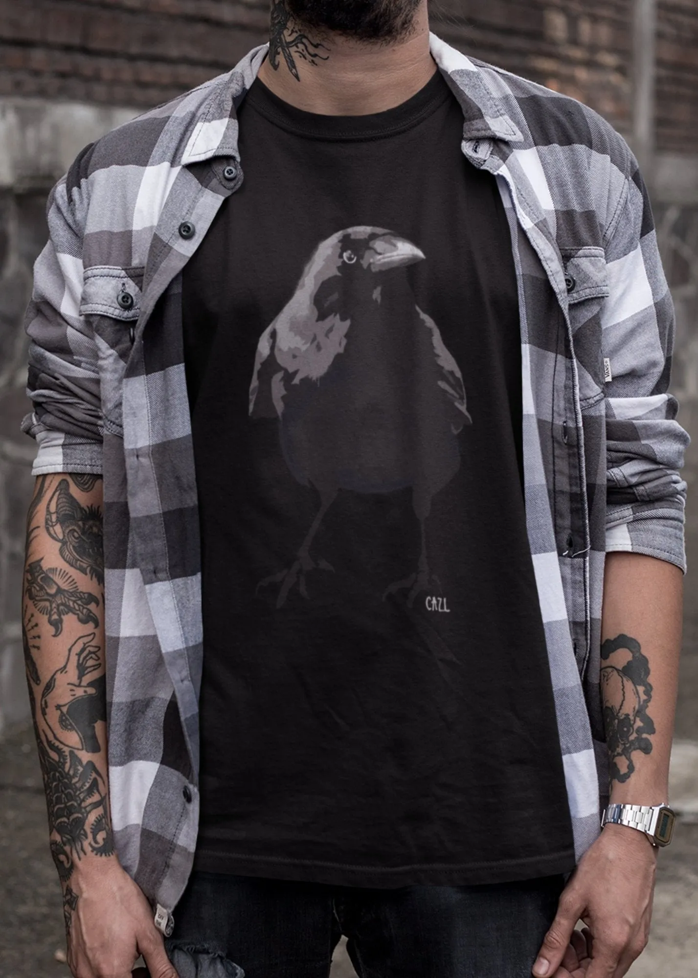 ST!NK - artist CAZ.L, CROW - Men Shirt