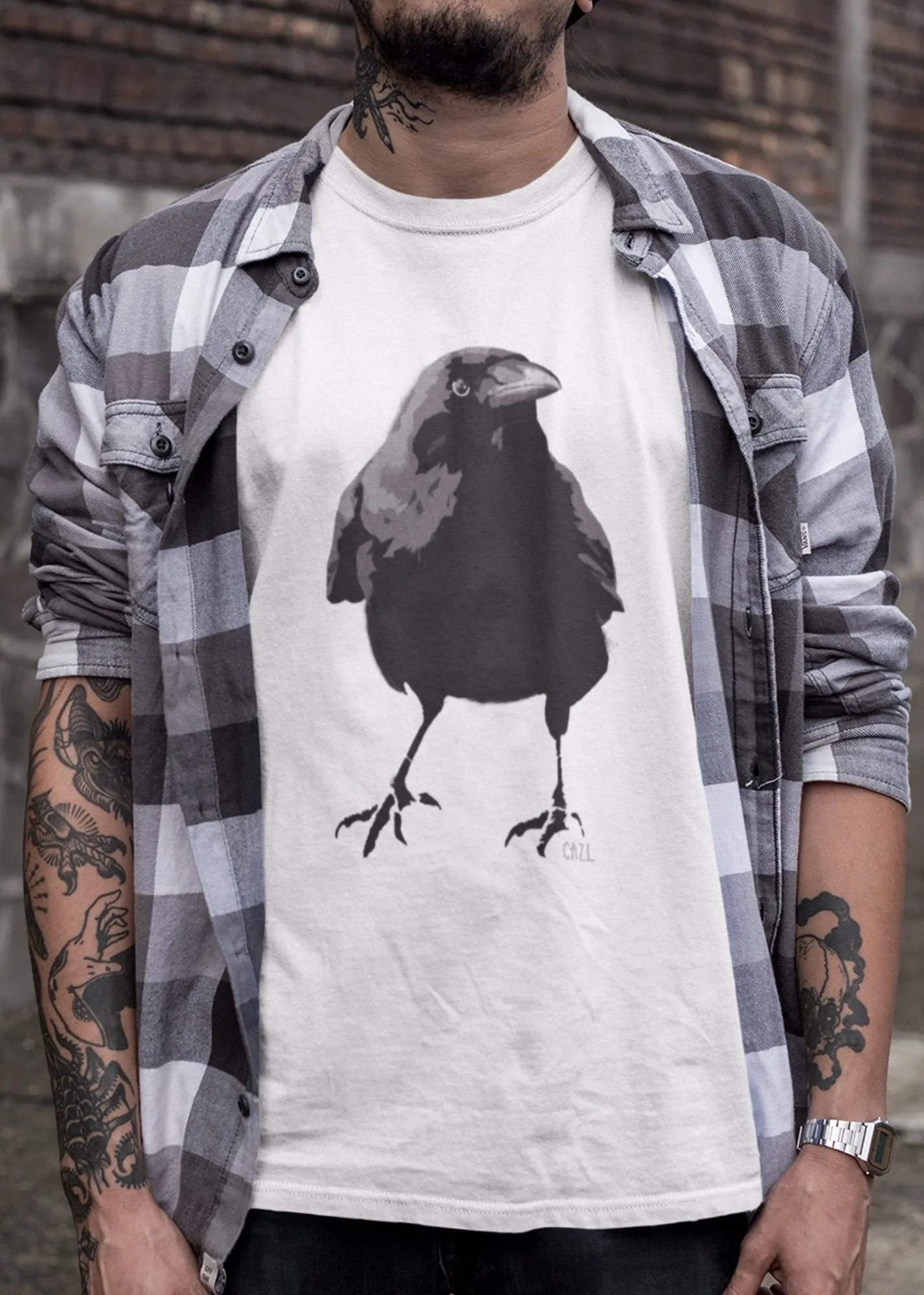 ST!NK - artist CAZ.L, CROW - Men Shirt