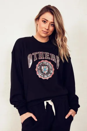 The Others - The Vintage Sweat - Black with Others Varsity