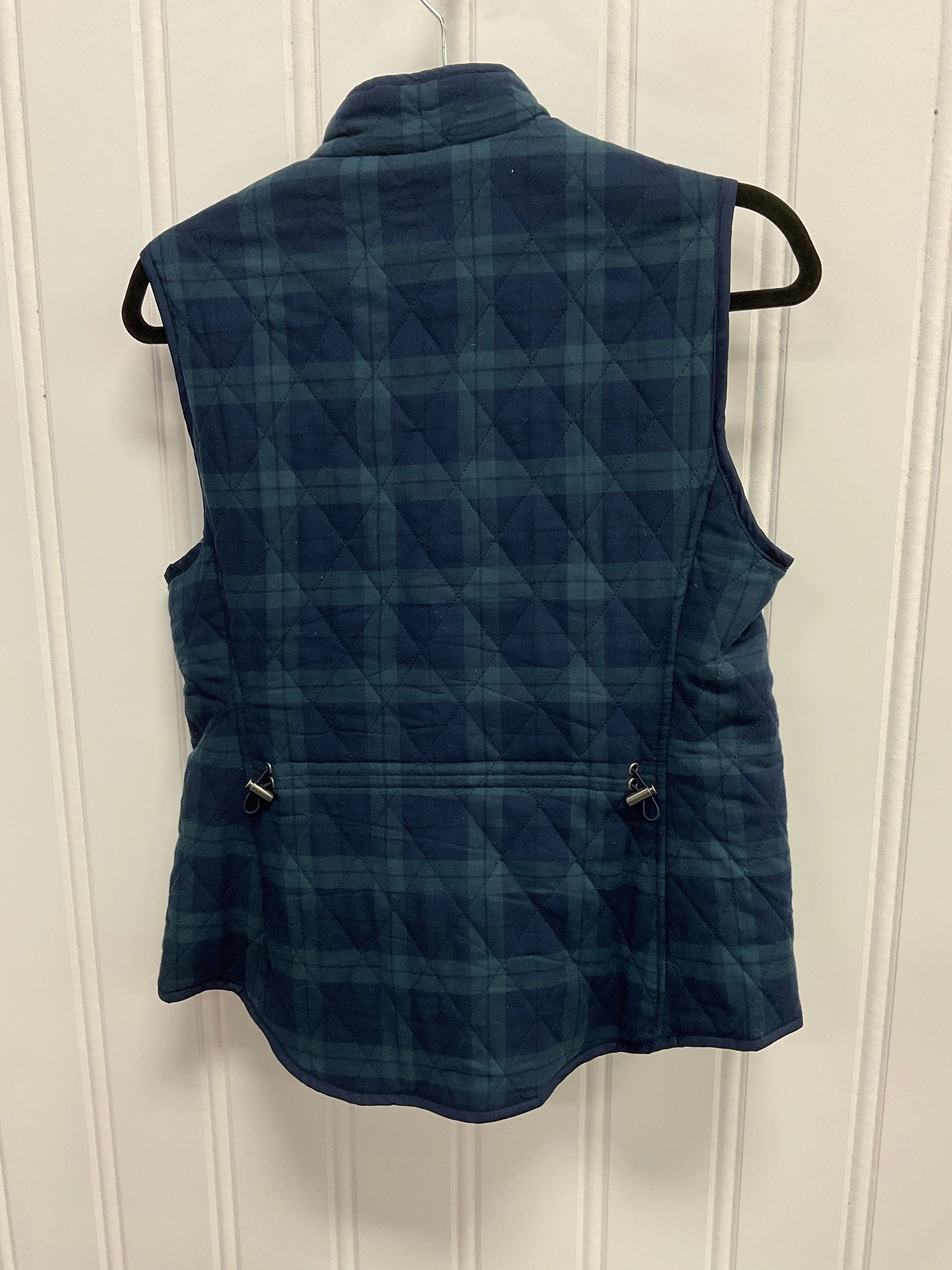 Vest Puffer & Quilted By Croft And Barrow In Blue & Green, Size:S