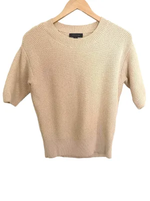 Warm Spring Creme Short Sleeve Sweater
