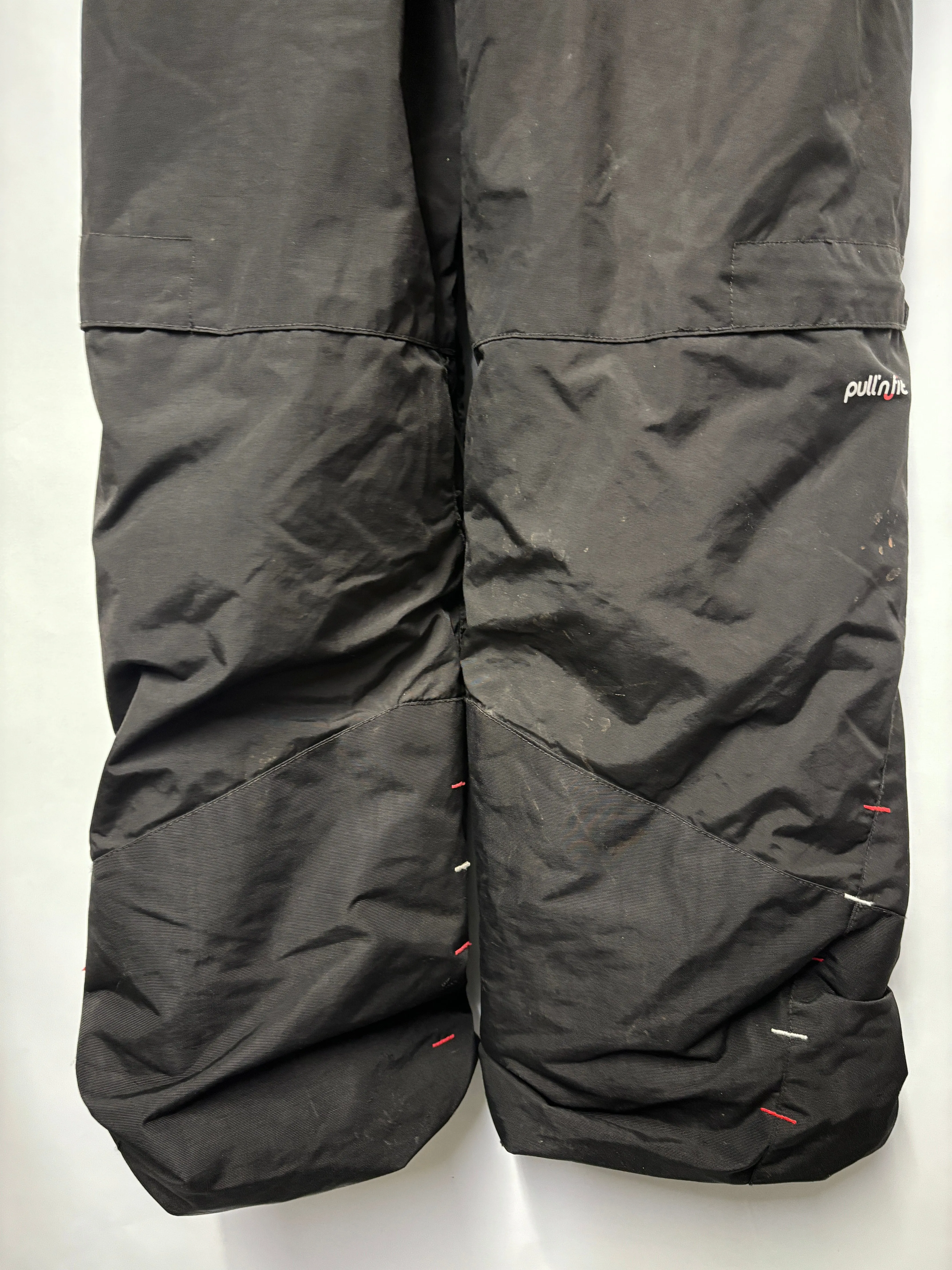 Wed'ze Black Insulated Pull'n Fit Ski Salopettes 10yrs