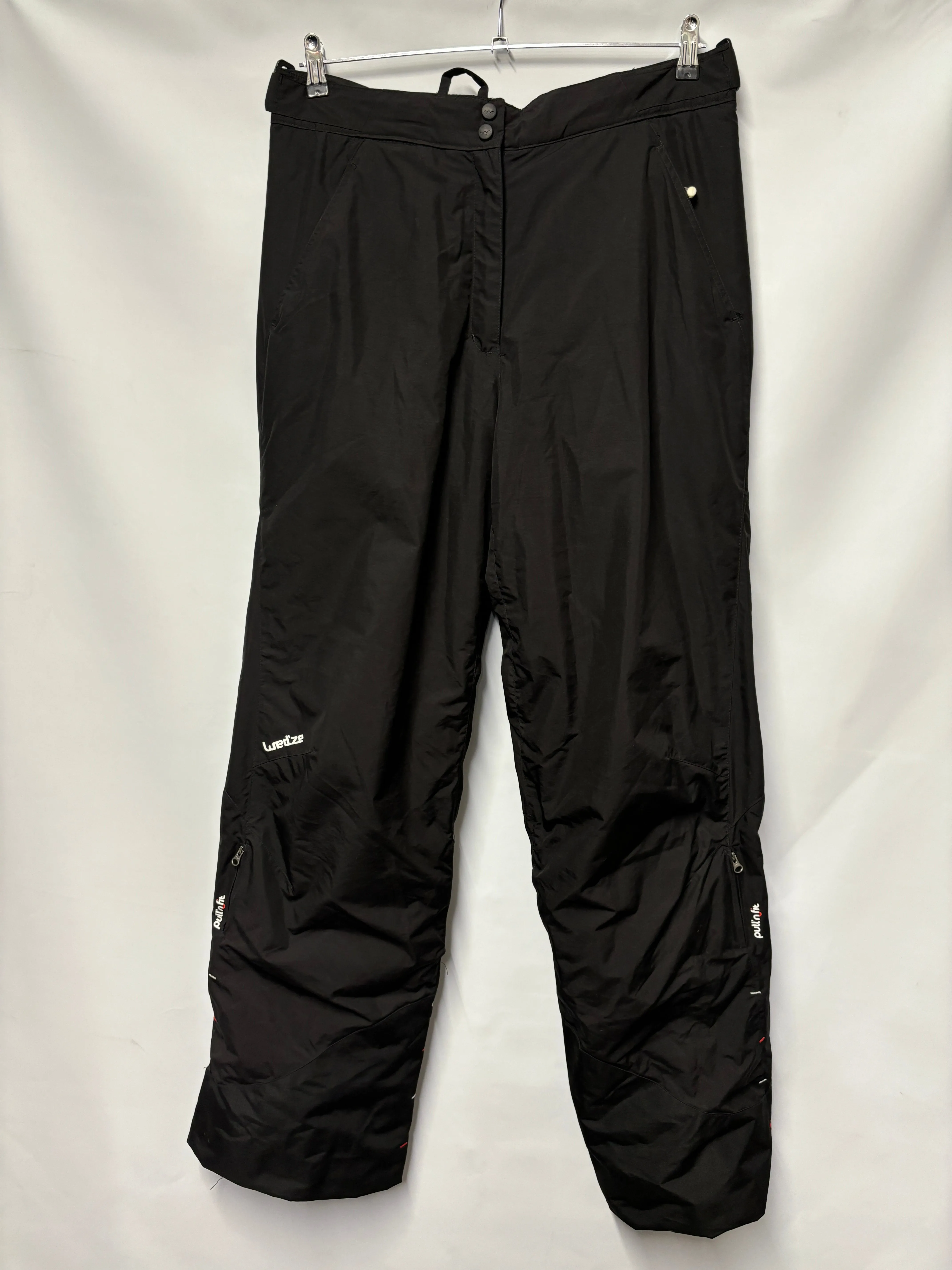Wed'ze (Decathlon) Black Insulated Pull' N Fit Salopettes 18