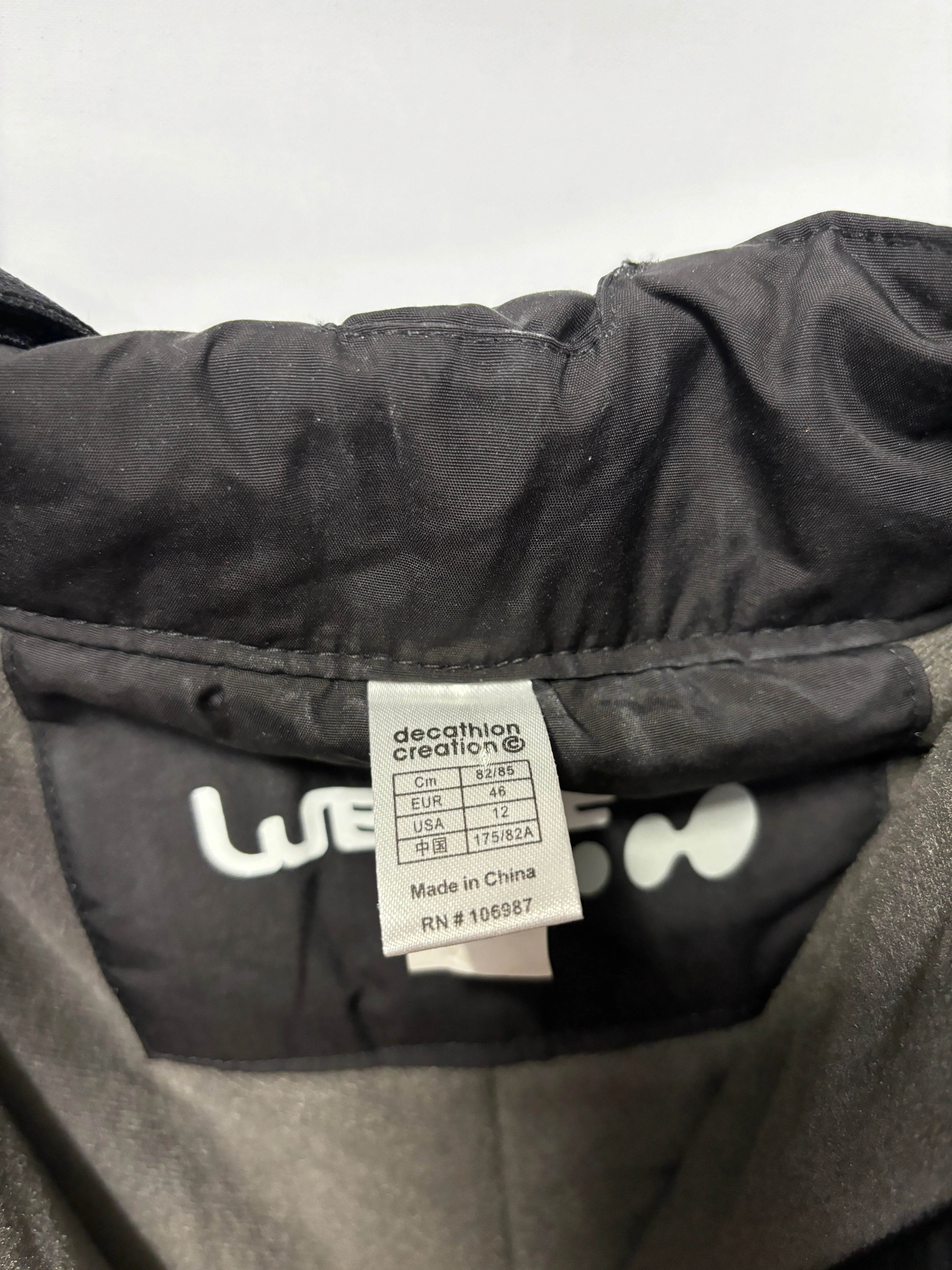 Wed'ze (Decathlon) Black Insulated Pull' N Fit Salopettes 18