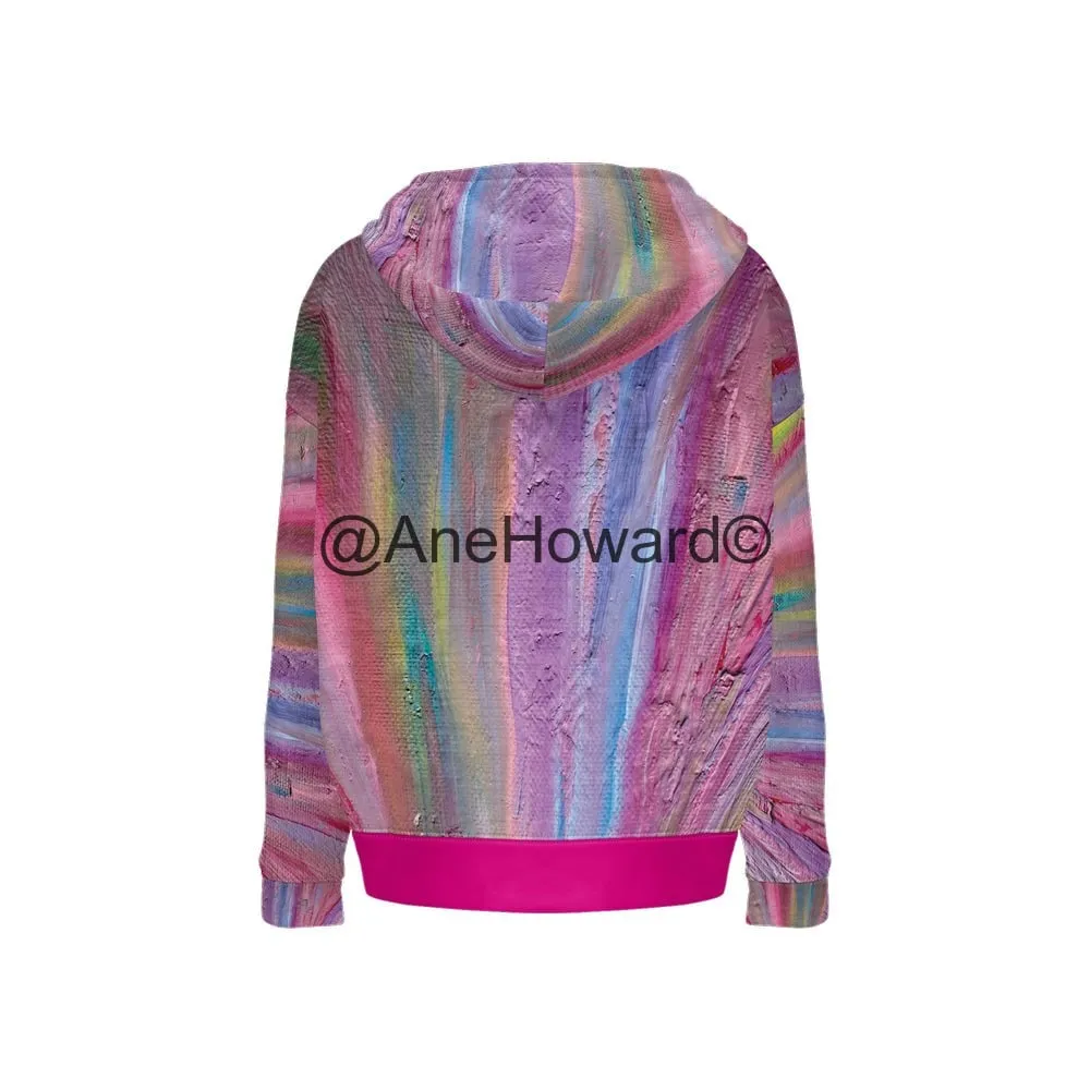 Women’s Relaxed Fit Hoodie Rainbow