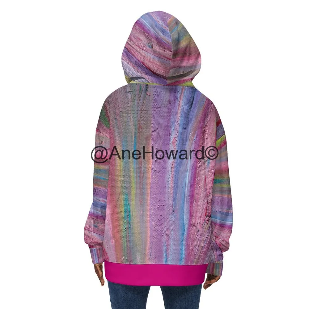 Women’s Relaxed Fit Hoodie Rainbow