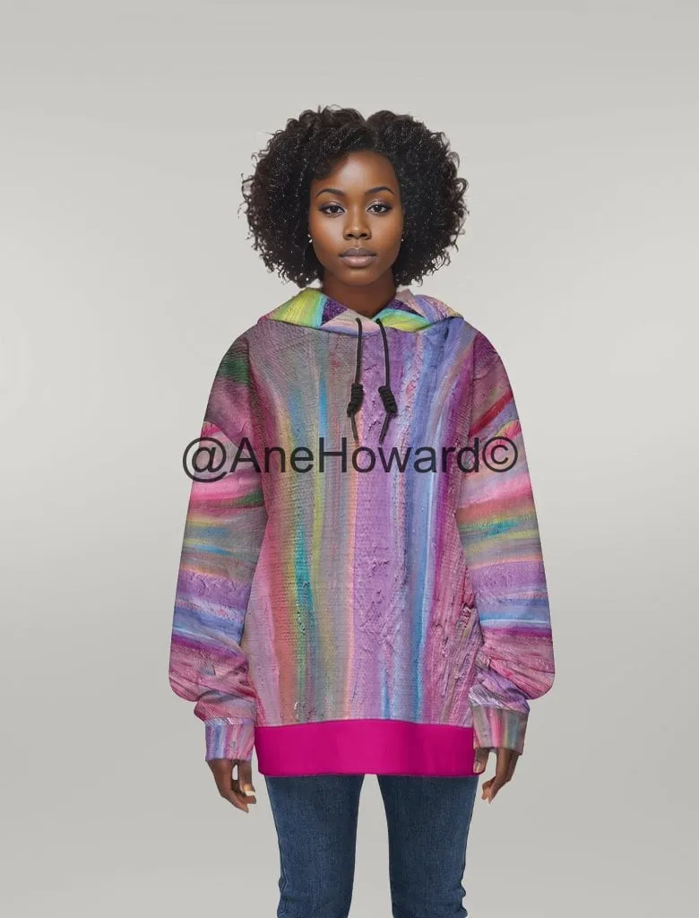 Women’s Relaxed Fit Hoodie Rainbow